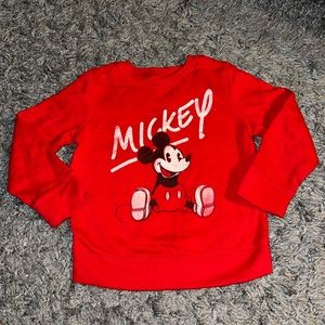NWOT Mickey Mouse 5T distressed fleece sweater 🏰♥️